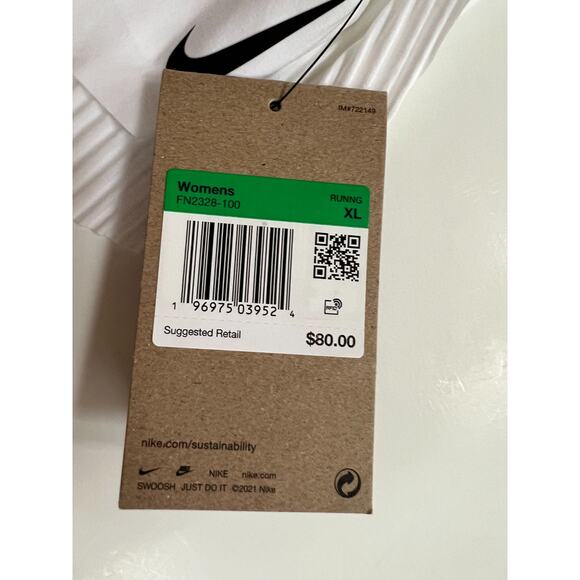 Nike Women's Dri-Fit Adv Aeroswift 3" Running Shorts FN2328-100 White XL NWT - Picture 4 of 16